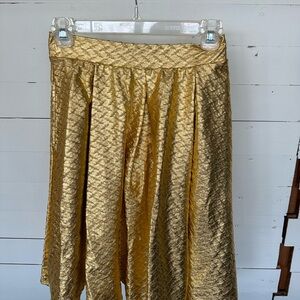 Elegant Gold Women's Skirt